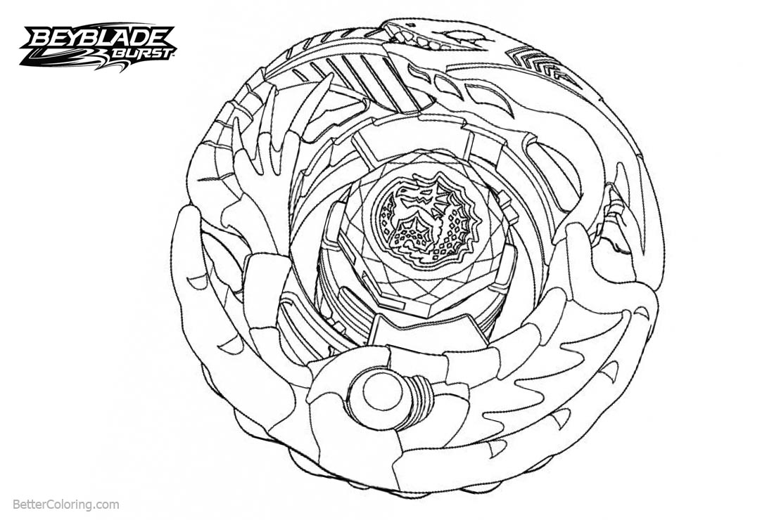 Beyblade Burst Evolution Coloring Pages Printable Coloring Pages