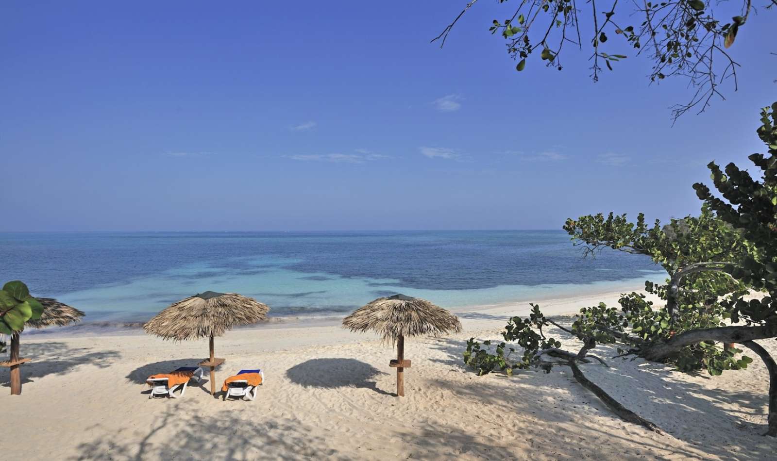 A deserted beach in Guardalavaca, Cuba