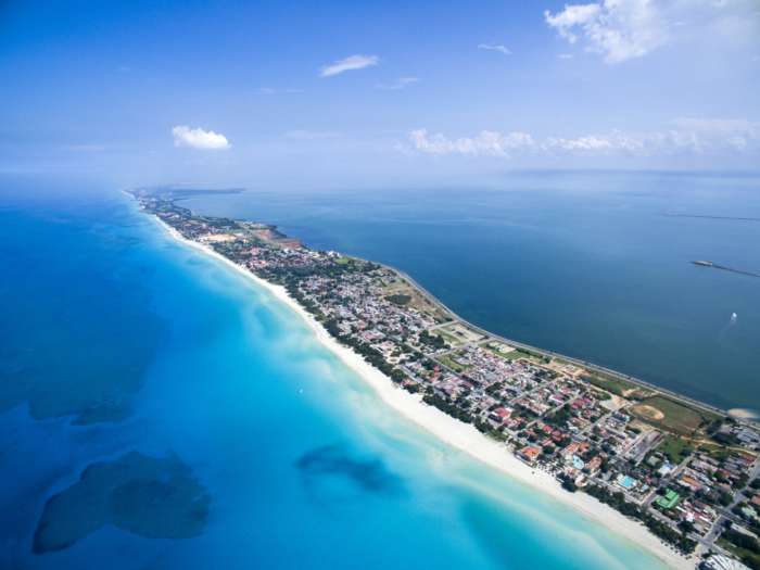 Aerial view of Varadero