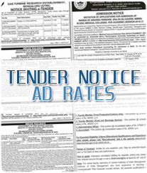 Tender Notice Ad Booking