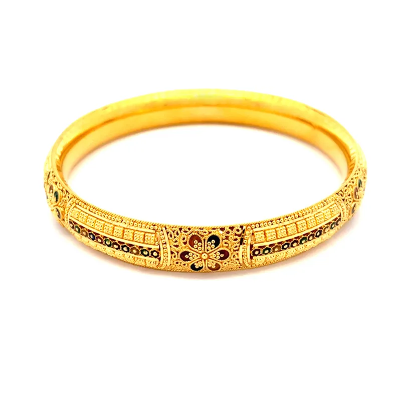 22K Gold Bangle Set of 2 - Size 2.6