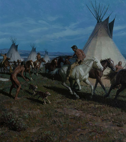 Tom Lovell (1909–1997) — Horse Raid (1978)