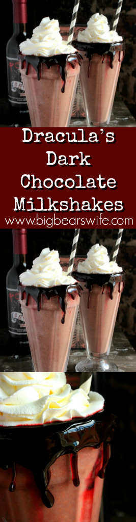 Dracula’s Dark Chocolate Milkshakes