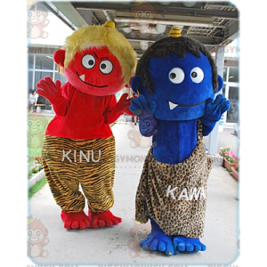 2 Cro-Magnon mascot BIGGYMONKEY™s of little monsters -