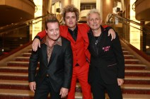 Tré Cool, Billie Joe Armstrong, and Mike Dirnt of Green Day attend the 2024 iHeartRadio Music Awards at Dolby Theatre in Los Angeles, California on April 01, 2024.