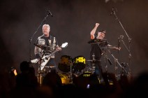 James Hetfield and Lars Ulrich of Metallica perform onstage at Lumen Field on Sept. 1, 2024 in Seattle, Washington.