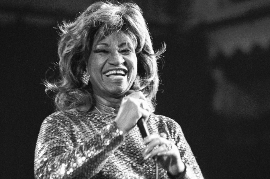 Celia Cruz performs in 1987