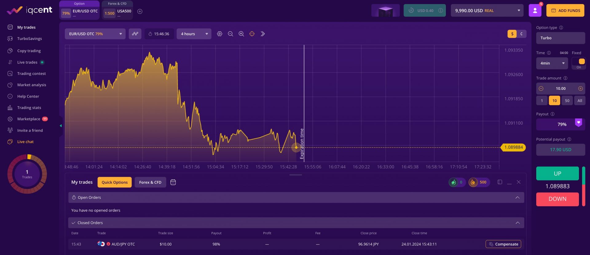 IQCent Trading Platform