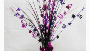 21st Birthday Table Decorations 21st Birthday Spray Centrepiece Table Decoration Black