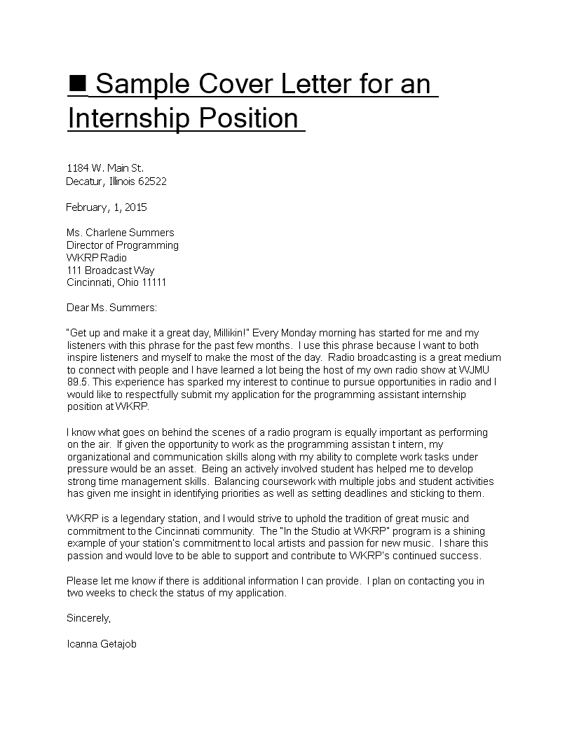 Job Internship