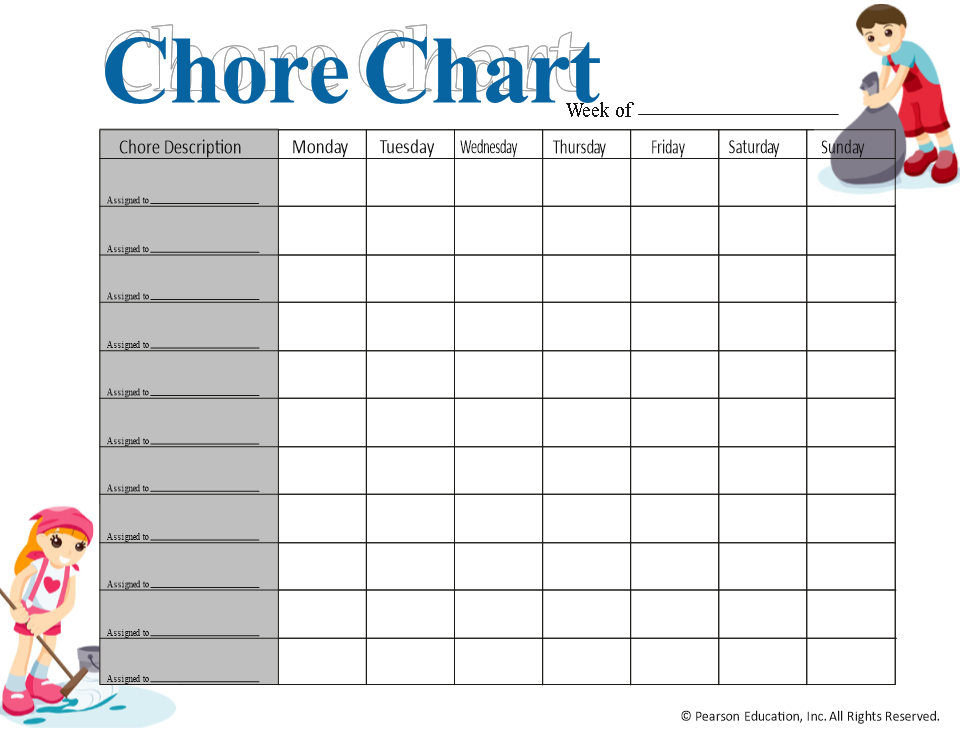 Ultimate Chore Chart Template - Simplify Your Chores