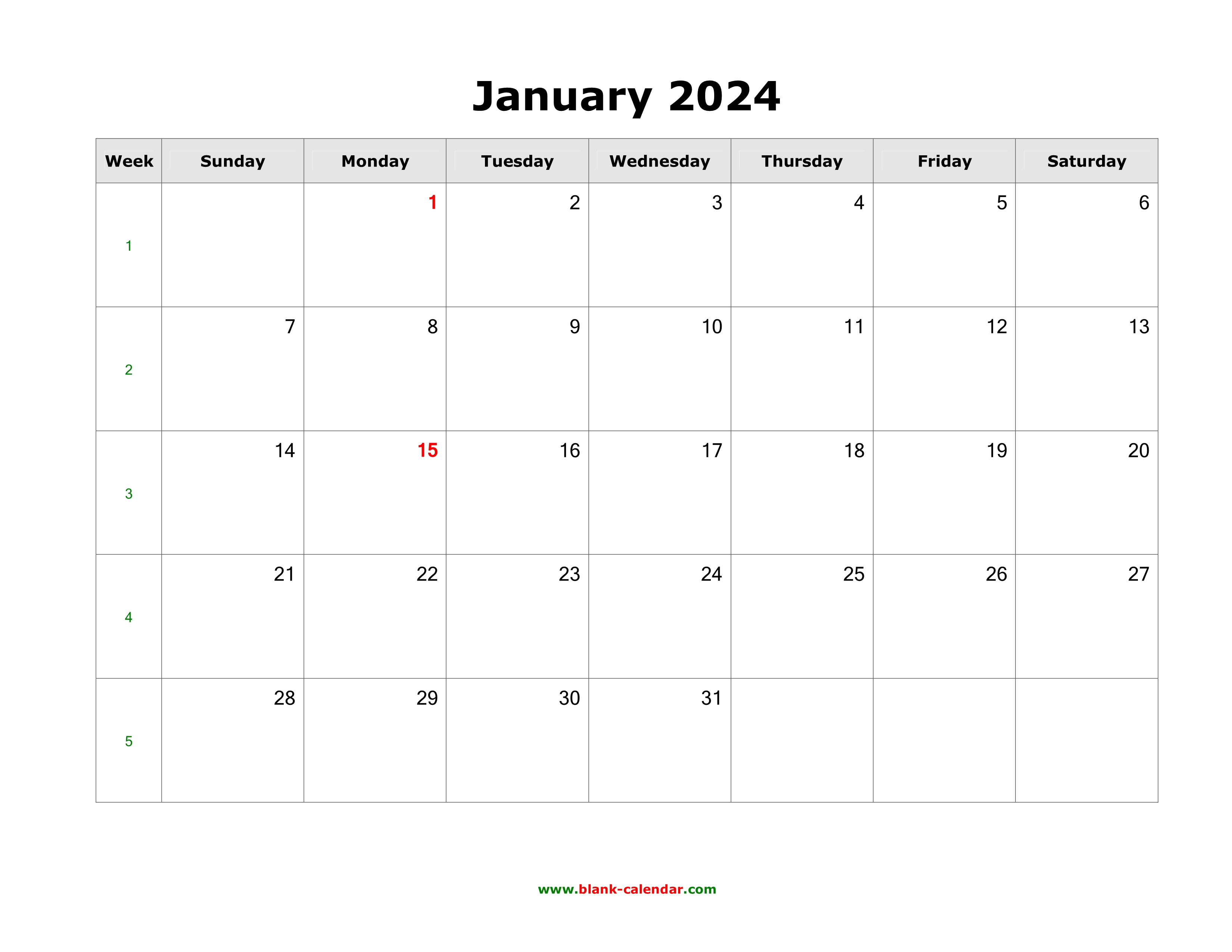 2024 Calendar Printable One Month Per Page Pdf - Cora Meriel