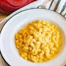 Bowl of Creamy Homemade Mac N Cheese