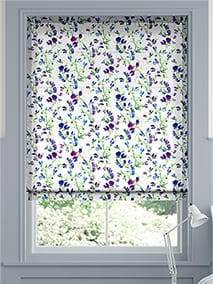 Sweet Pea Blue Roman Blind thumbnail image