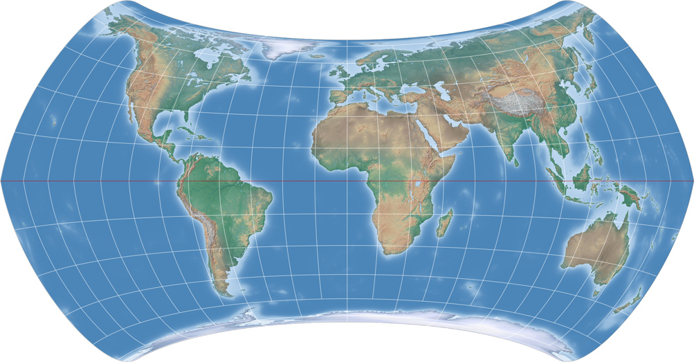 Strebe’s 1992 Equal-area Projections