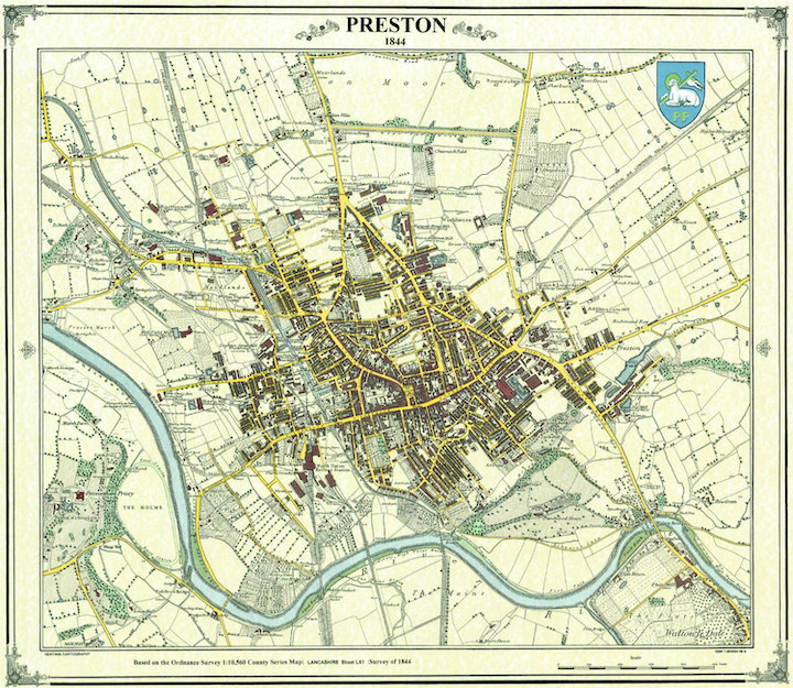 Old map of Preston Pic: Preston Digital Archive