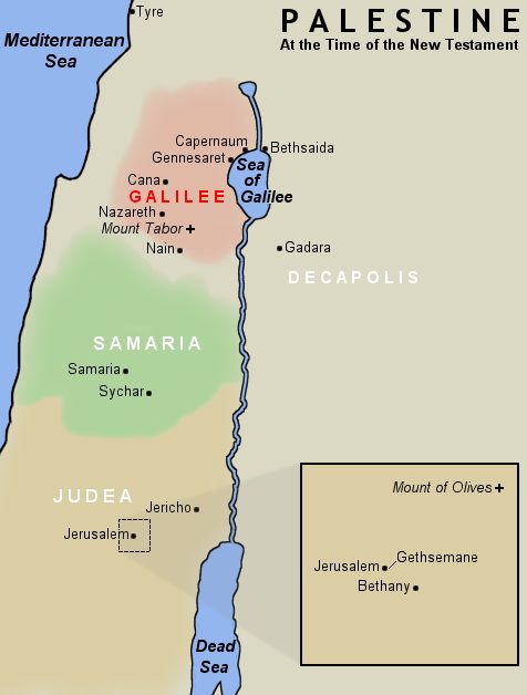 Map Of Ancient Roman Galilee Upper And Lower Galilee, 43% OFF