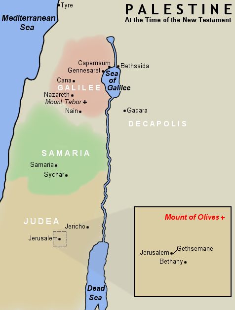 Mount Of Olives Map