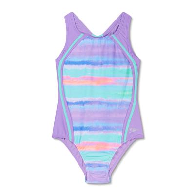 Speedo Prnt Sport Splice One Piece Swimsuit Girls'