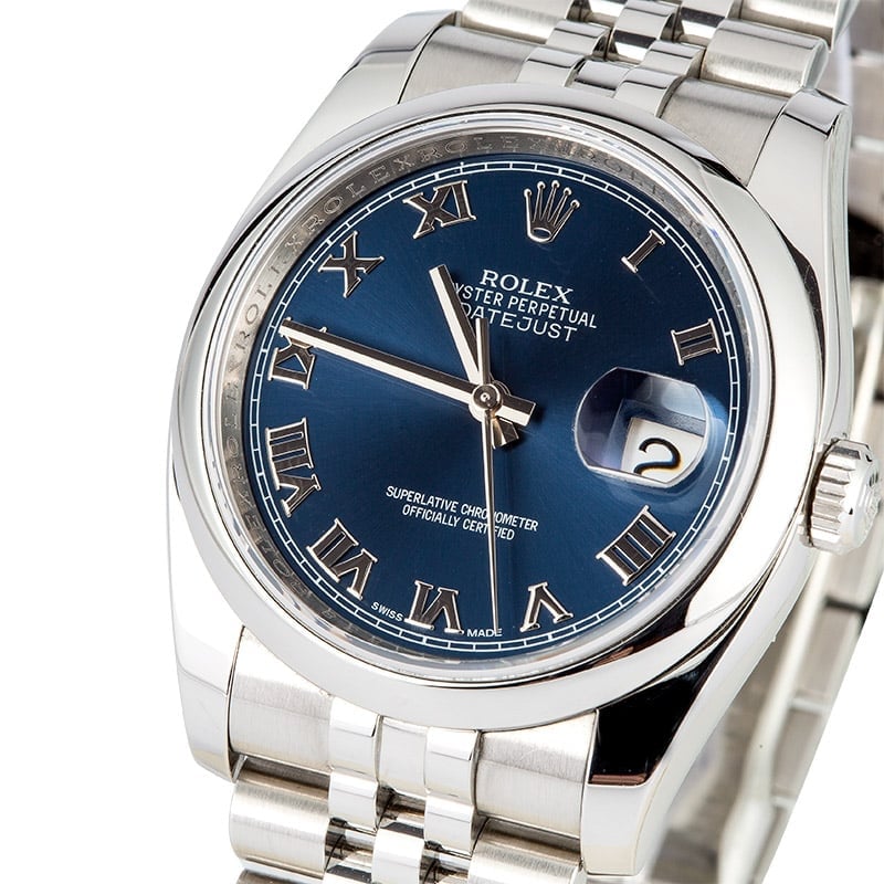 Rolex Datejust 116200 Blue 100% Authentic