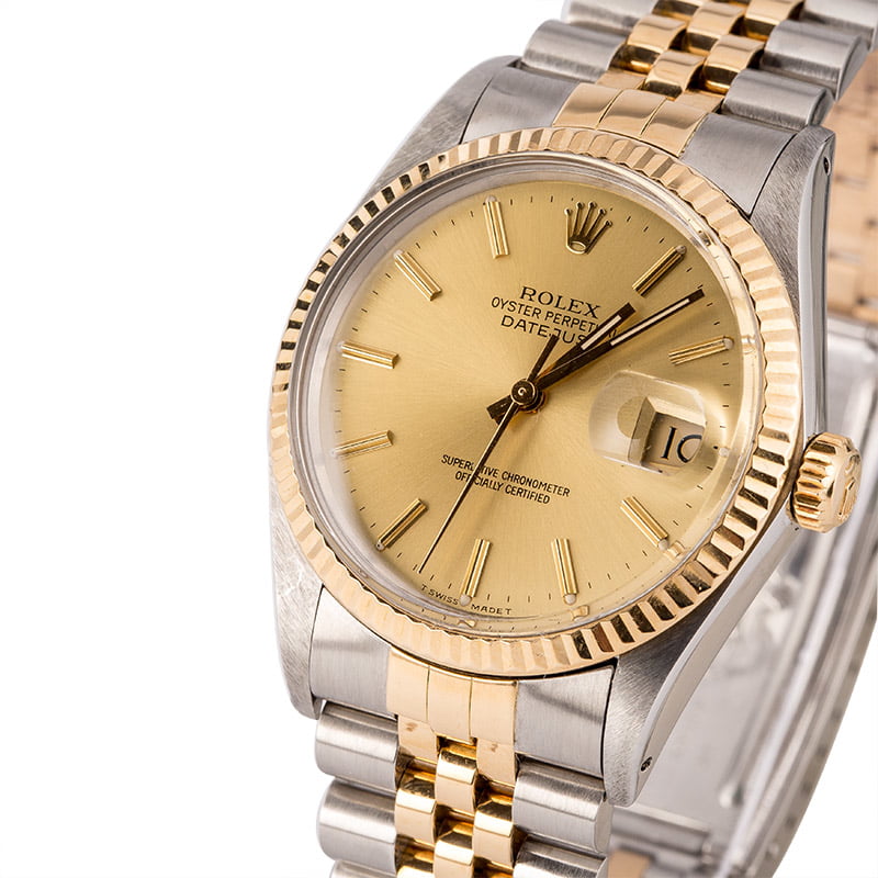 Rolex Stainless and Gold Datejust