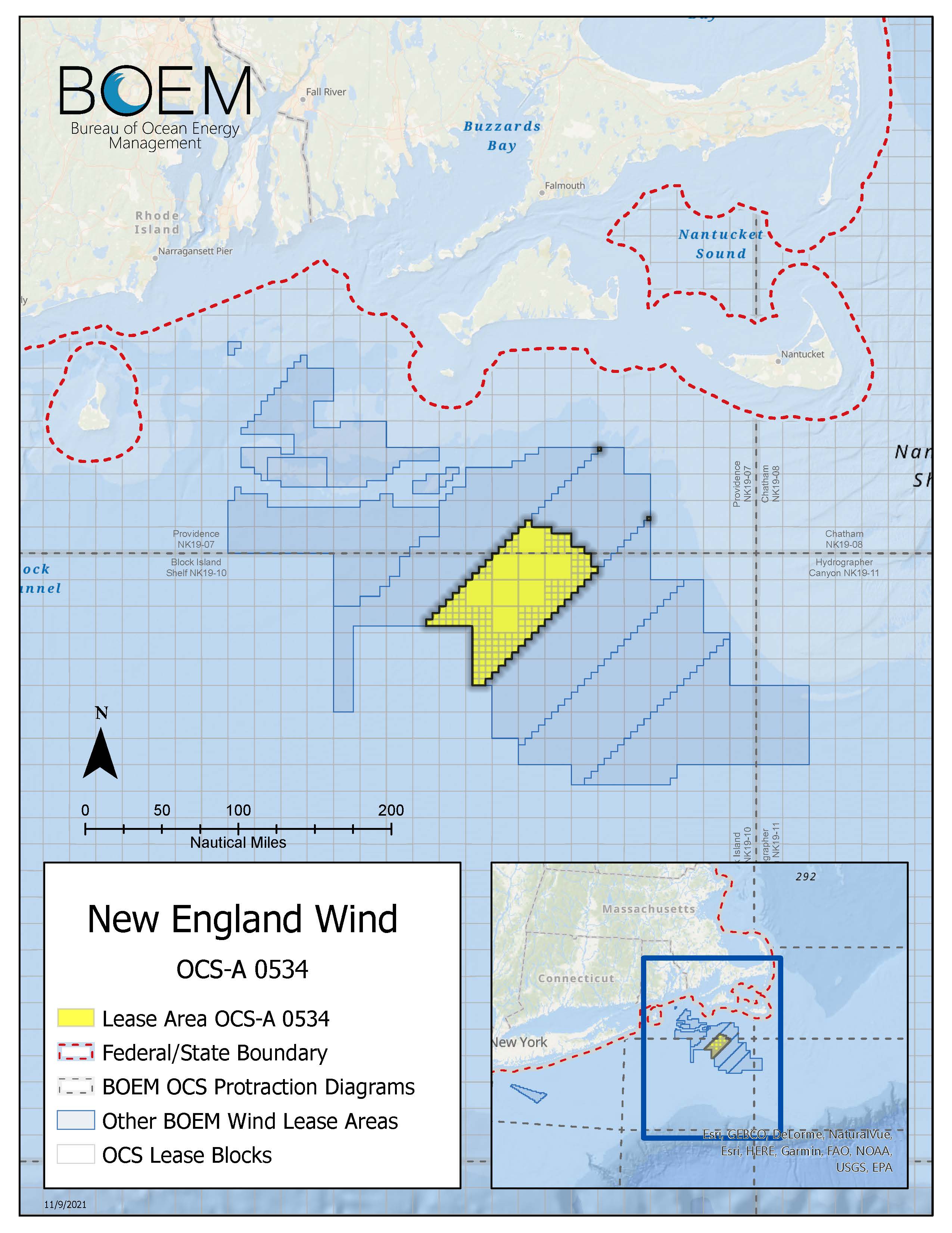 Wendell Moran: Ocean Wind 1 Map