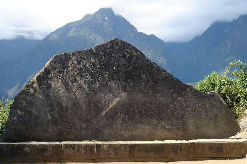 Sacred rock of Machu Picchu