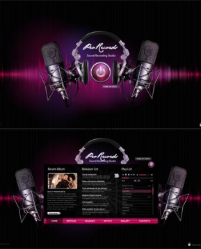 Sound Studio HTML5 template ID: 300111511