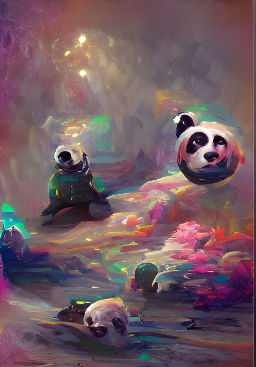 Bored Panda In A Cave