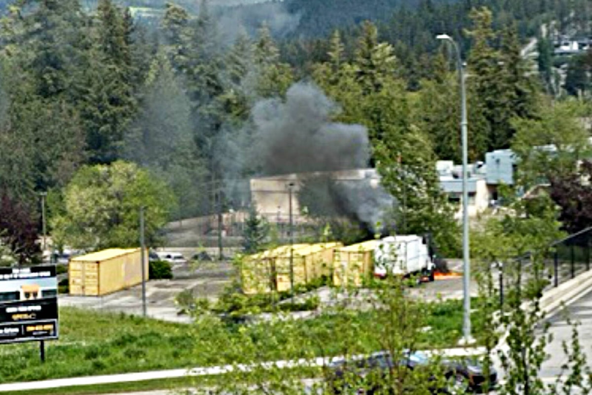 Punctured fuel tank leads to fire behind Salmon Arm hotel, RCMP ...