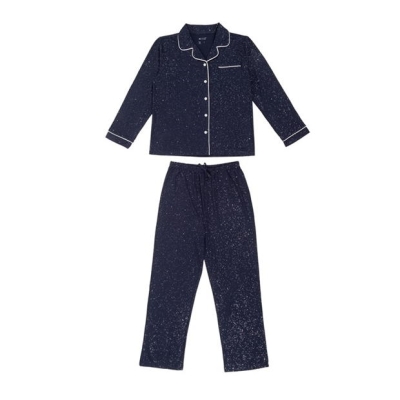 Pijamale Miso Mini Me Sparkle pentru fete bleumarin