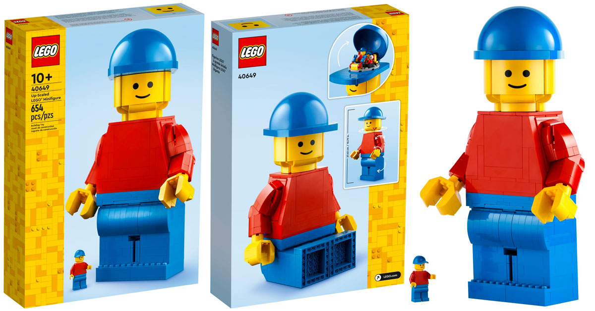 Brickfinder - LEGO Up-Scaled LEGO Minifigure 40649 Official Images!