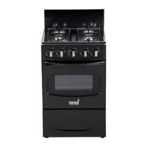 Totai Gas Stove 4 Burner Black