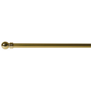 Curtain Rod Brass Plated Aluminium Smooth (Exclude Finials)