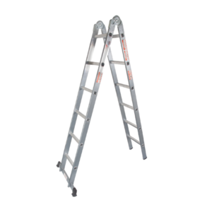 Tradequip Dual-purpose 2 x 6-step Aluminium Ladder