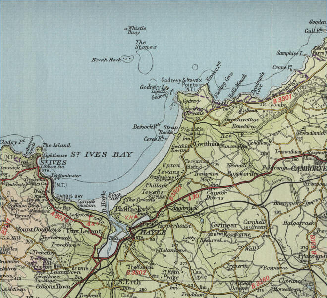 St Ives Tourist Map