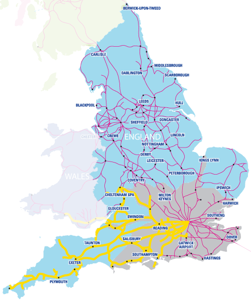 Rail Map Of England And Scotland - Felice Thomasina