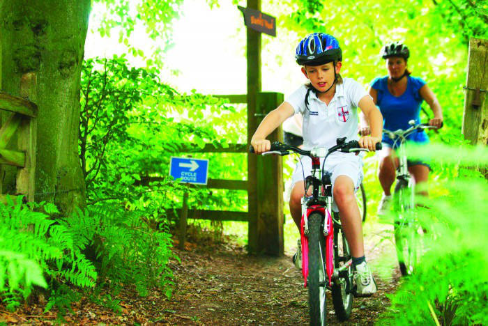 Children Biking on the Broads