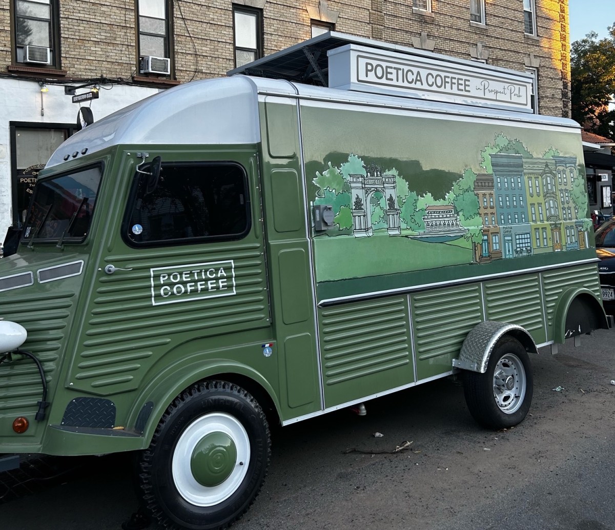 poetica coffee cart prospect park