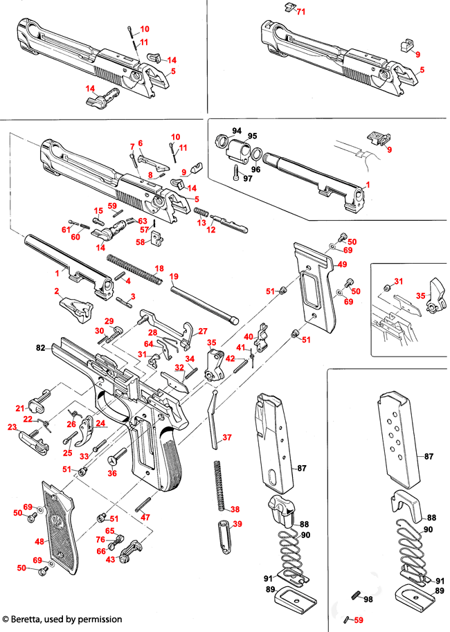 Beretta 92 Schematic