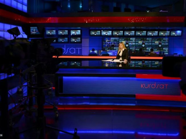 KURDSAT PROJECTS - News studio designed and installed by BSS for Kurdsat