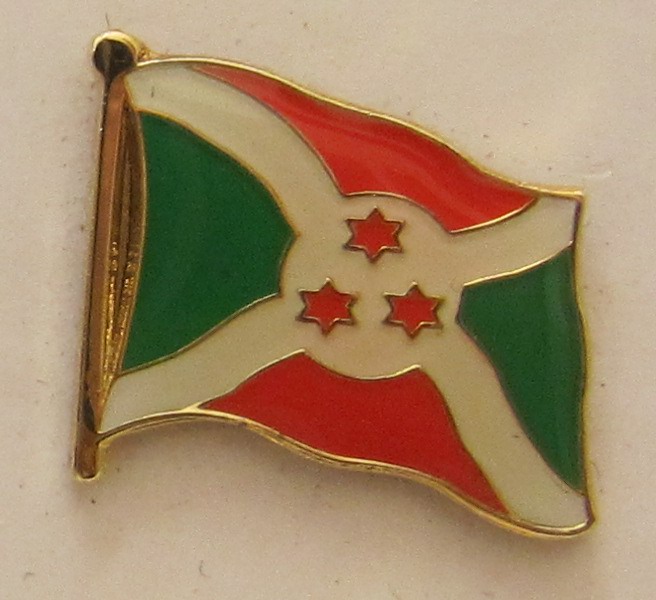 Burundi Pin Anstecker Flagge Fahne Nationalflagge