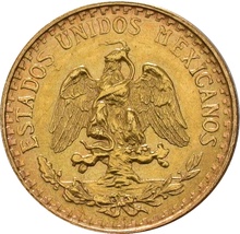 Mexican Dos 2 Pesos Gold Coin