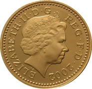 Proof Gold 5p Coin