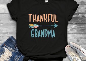 thankful grandma buy t shirt design for commercial use