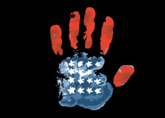 handprint usa flag buy t shirt design