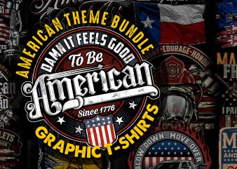 American Theme graphic T-shirts Bundle