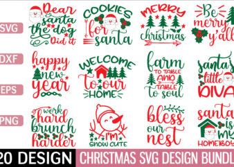 Christmas svg bundle t shirt vector file