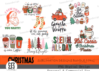 Christmas sublimation bundle 9 png