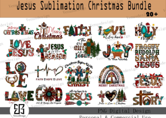 Jesus sublimation christmas bundle